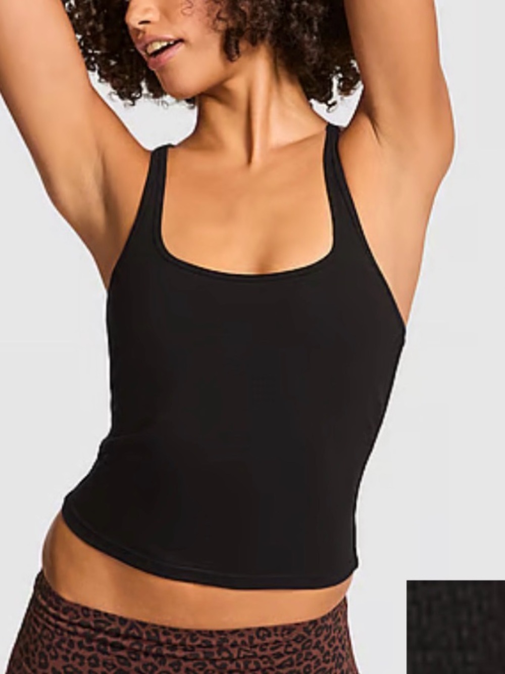 pink tank top, black, M